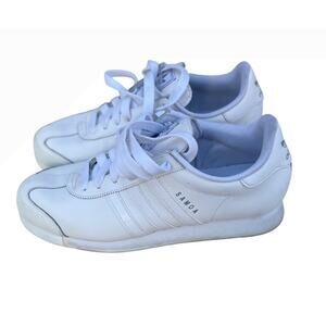 Adidas Samoa Sneakers White Women’s Size 10 Classic Retro Casual Shoes Blokecore
